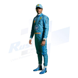 2024 Carlos Sainz Jr. HP Miami Grand Prix F1 Race Suit - Rustle Racewears