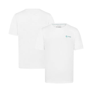 Mercedes AMG Petronas F1 Small Logo T-Shirt - White