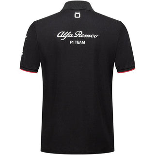 Alfa Romeo Racing F1 2023 Kids Team Polo Shirt- Black - Rustle Racewears