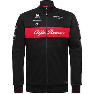 Alfa Romeo Racing F1 2023 Men's Team Full Zip Sweat Jacket - Black - Rustle Racewears