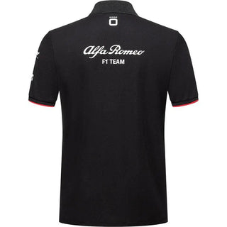 Alfa Romeo Racing F1 2023 Men's Team Polo Shirt - Black - Rustle Racewears