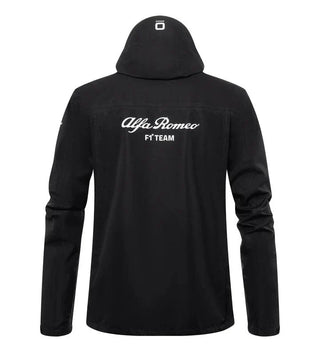 Alfa Romeo Racing F1 2023 Team Rain Jacket - Black - Rustle Racewears