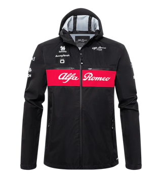 Alfa Romeo Racing F1 2023 Team Rain Jacket - Black - Rustle Racewears