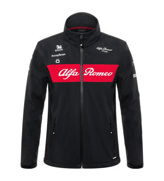 Alfa Romeo Racing F1 2023 Women's Team Softshell Jacket - Black - Rustle Racewears