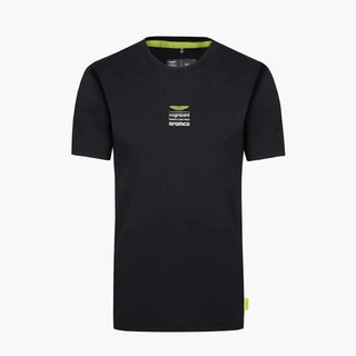 Aston Martin Cognizant F1 Men's Lifestyle Logo T-Shirt - Lime/Green/Black - Rustle Racewears