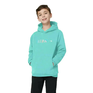 McLaren F1 Kids Miami Miami Palm Graphic Hoodie-Black/Aqua Sky - Rustle Racewears