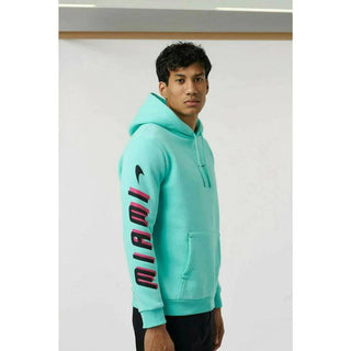 McLaren F1 Men's Miami Neon Logo Hoodie -Black/Vice Blue/Aqua Sky - Rustle Racewears