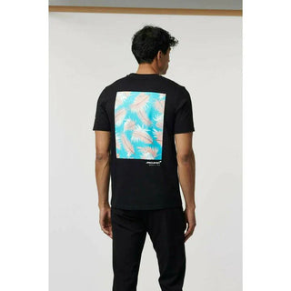 McLaren F1 Men's Miami Palm Graphic T-Shirt-Black/Aqua Sky/Crystal Rose - Rustle Racewears