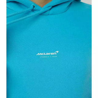 McLaren F1 Women's Miami Neon Logo Hoodie -Black/Vice Blue - Rustle Racewears