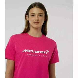 McLaren F1 Women's Miami Neon Logo T-Shirt -Beetroot Purple/Black - Rustle Racewears