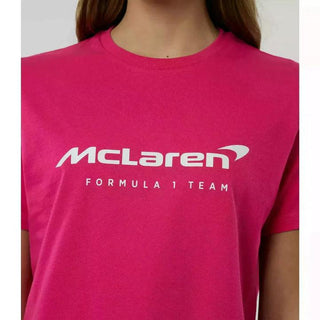 McLaren F1 Women's Miami Neon Logo T-Shirt -Beetroot Purple/Black - Rustle Racewears