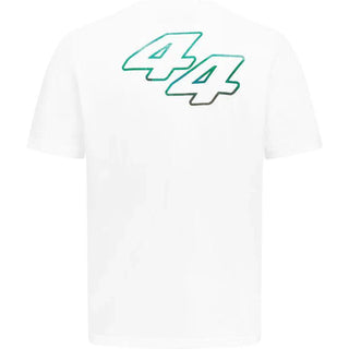 Mercedes Benz F1 Special Edition Lewis Hamilton 2022 Men's Miami GP T-Shirt- White - Rustle Racewears