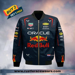 Oracle Red Bull Racing 2023 Team Max Verstappen Driver Bomber Jacket™ - Rustle Racewears