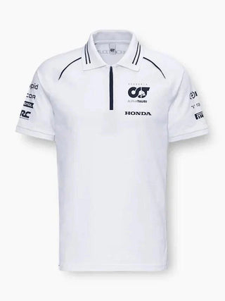 Scuderia AlphaTauri F1 2023 Men's Team Polo Shirt - Navy/White - Rustle Racewears